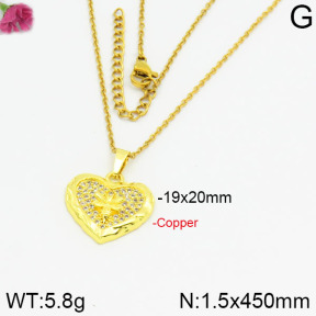 Fashion Copper Necklace  F2N400221bbov-J35