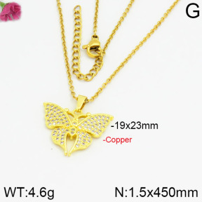 Fashion Copper Necklace  F2N400222bbov-J35