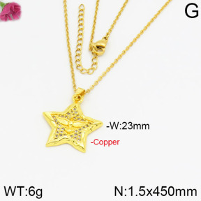 Fashion Copper Necklace  F2N400224bbov-J35