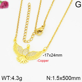 Fashion Copper Necklace  F2N400226bbov-J35