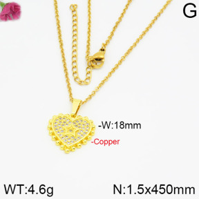 Fashion Copper Necklace  F2N400228vbnl-J35