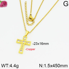 Fashion Copper Necklace  F2N400233vbnl-J35