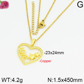 Fashion Copper Necklace  F2N400234vbnl-J35