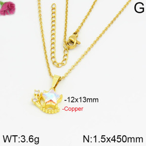 Fashion Copper Necklace  F2N400236vbnl-J35