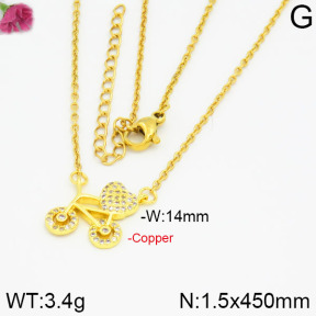 Fashion Copper Necklace  F2N400238vbnb-J35