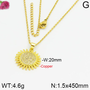 Fashion Copper Necklace  F2N400240vbnb-J35