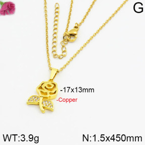 Fashion Copper Necklace  F2N400244vbmb-J35