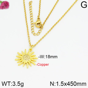 Fashion Copper Necklace  F2N400246vbmb-J35