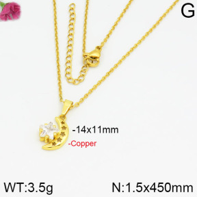 Fashion Copper Necklace  F2N400248vbmb-J35