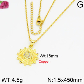 Fashion Copper Necklace  F2N400251vbmb-J35