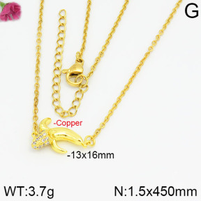 Fashion Copper Necklace  F2N400252bbml-J35