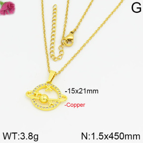 Fashion Copper Necklace  F2N400254bbml-J35