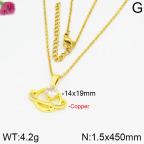 Fashion Copper Necklace  F2N400255bbml-J35