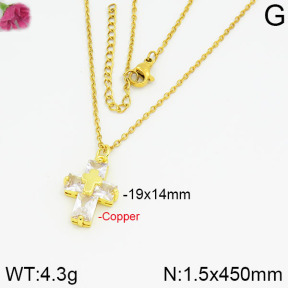 Fashion Copper Necklace  F2N400256bbml-J35