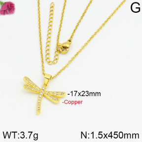 Fashion Copper Necklace  F2N400260bbml-J35