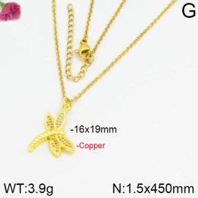 Fashion Copper Necklace  F2N400262bbml-J35