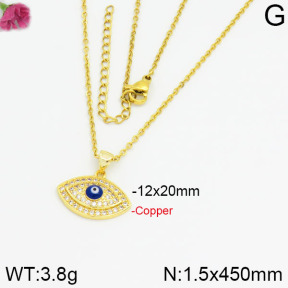 Fashion Copper Necklace  F2N400263bbml-J35