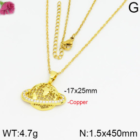 Fashion Copper Necklace  F2N400265bbml-J35