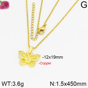 Fashion Copper Necklace  F2N400267bbml-J35