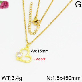 Fashion Copper Necklace  F2N400269bbml-J35