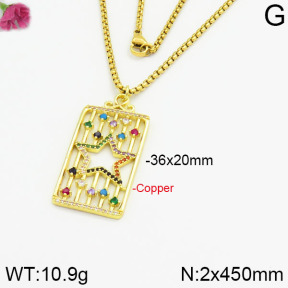 Fashion Copper Necklace  F2N400282ahlv-J40