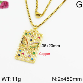 Fashion Copper Necklace  F2N400283ahlv-J40