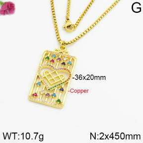 Fashion Copper Necklace  F2N400287ahlv-J40