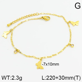 Stainless Steel Anklets  2A9000235vhha-201