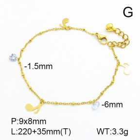 Stainless Steel Anklets  7A9000029bbov-314