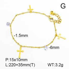 Stainless Steel Anklets  7A9000030bbov-314