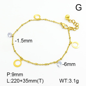 Stainless Steel Anklets  7A9000031bbov-314