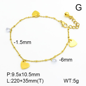 Stainless Steel Anklets  7A9000032bbov-314