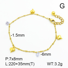 Stainless Steel Anklets  7A9000034bbov-314