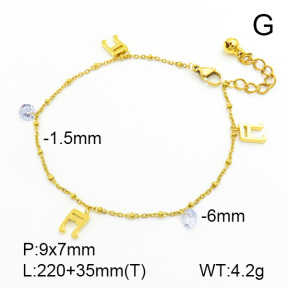 Stainless Steel Anklets  7A9000035bbov-314