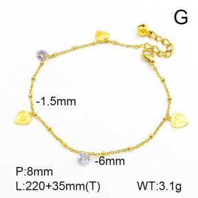 Stainless Steel Anklets  7A9000036bbov-314