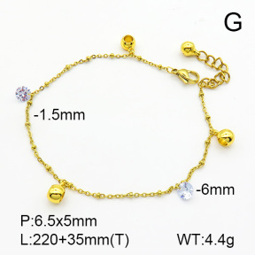 Stainless Steel Anklets  7A9000041bbov-314