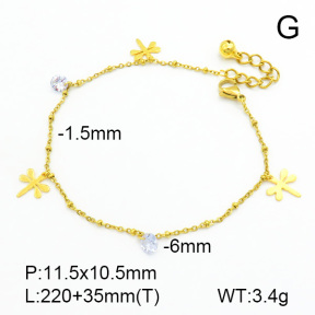 Stainless Steel Anklets  7A9000042bbov-314