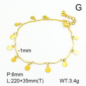 Stainless Steel Anklets  7A9000049vbnb-314