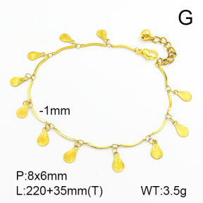 Stainless Steel Anklets  7A9000050vbnl-314