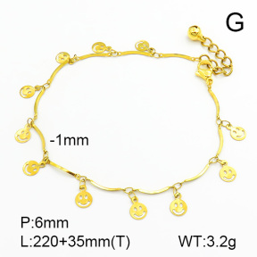 Stainless Steel Anklets  7A9000051vbnl-314