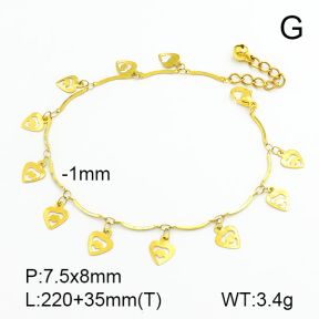 Stainless Steel Anklets  7A9000052vbnl-314