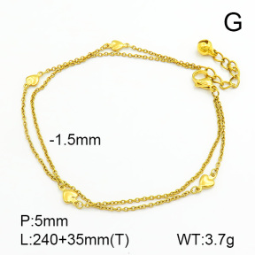 Stainless Steel Anklets  7A9000063vbnb-314