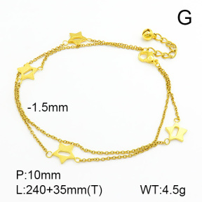 Stainless Steel Anklets  7A9000065vbnb-314