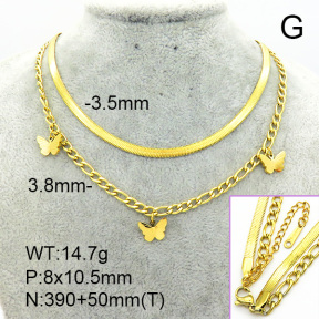 Stainless Steel Necklace  7N2000230ahlv-662