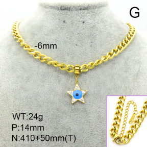 Stainless Steel Necklace  7N3000074vhkb-662