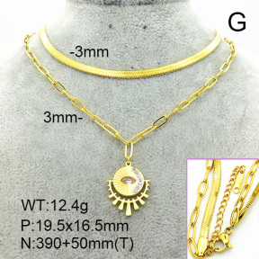Stainless Steel Necklace  7N4000168ahlv-662