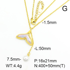 Stainless Steel Necklace  7N3000083vbpb-669