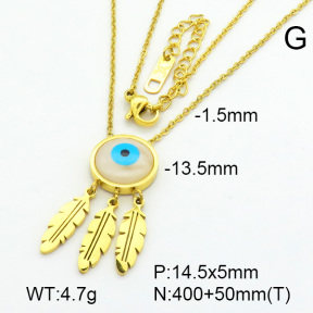 Stainless Steel Necklace  7N3000084bhva-669