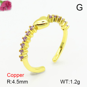 Fashion Copper Ring  F7R400431aajl-L024