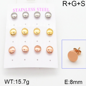 Stainless Steel Earrings  5E2001005bhil-436